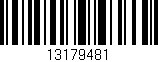 Código de barras (EAN, GTIN, SKU, ISBN): '13179481'