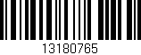 Código de barras (EAN, GTIN, SKU, ISBN): '13180765'