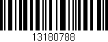 Código de barras (EAN, GTIN, SKU, ISBN): '13180788'