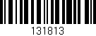 Código de barras (EAN, GTIN, SKU, ISBN): '131813'