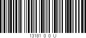 Código de barras (EAN, GTIN, SKU, ISBN): '13181_0_0_U'