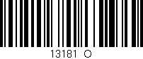 Código de barras (EAN, GTIN, SKU, ISBN): '13181_O'