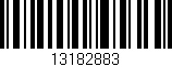 Código de barras (EAN, GTIN, SKU, ISBN): '13182883'