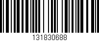 Código de barras (EAN, GTIN, SKU, ISBN): '131830688'