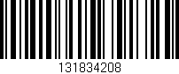Código de barras (EAN, GTIN, SKU, ISBN): '131834208'