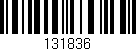 Código de barras (EAN, GTIN, SKU, ISBN): '131836'