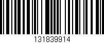 Código de barras (EAN, GTIN, SKU, ISBN): '131839914'