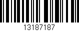 Código de barras (EAN, GTIN, SKU, ISBN): '13187187'