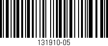 Código de barras (EAN, GTIN, SKU, ISBN): '131910-05'