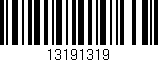 Código de barras (EAN, GTIN, SKU, ISBN): '13191319'