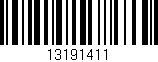 Código de barras (EAN, GTIN, SKU, ISBN): '13191411'