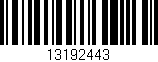Código de barras (EAN, GTIN, SKU, ISBN): '13192443'