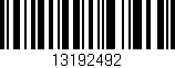 Código de barras (EAN, GTIN, SKU, ISBN): '13192492'