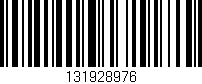 Código de barras (EAN, GTIN, SKU, ISBN): '131928976'
