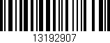 Código de barras (EAN, GTIN, SKU, ISBN): '13192907'