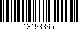 Código de barras (EAN, GTIN, SKU, ISBN): '13193365'