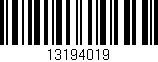Código de barras (EAN, GTIN, SKU, ISBN): '13194019'