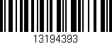 Código de barras (EAN, GTIN, SKU, ISBN): '13194393'
