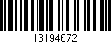 Código de barras (EAN, GTIN, SKU, ISBN): '13194672'