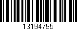 Código de barras (EAN, GTIN, SKU, ISBN): '13194795'