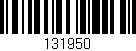 Código de barras (EAN, GTIN, SKU, ISBN): '131950'