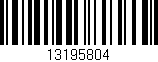 Código de barras (EAN, GTIN, SKU, ISBN): '13195804'