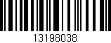 Código de barras (EAN, GTIN, SKU, ISBN): '13198038'