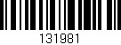 Código de barras (EAN, GTIN, SKU, ISBN): '131981'