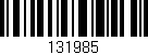 Código de barras (EAN, GTIN, SKU, ISBN): '131985'