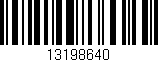 Código de barras (EAN, GTIN, SKU, ISBN): '13198640'