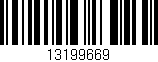 Código de barras (EAN, GTIN, SKU, ISBN): '13199669'