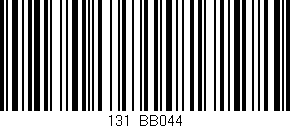 Código de barras (EAN, GTIN, SKU, ISBN): '131/BB044'