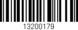 Código de barras (EAN, GTIN, SKU, ISBN): '13200179'