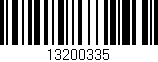 Código de barras (EAN, GTIN, SKU, ISBN): '13200335'