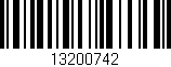 Código de barras (EAN, GTIN, SKU, ISBN): '13200742'