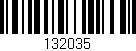 Código de barras (EAN, GTIN, SKU, ISBN): '132035'
