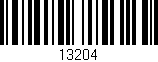 Código de barras (EAN, GTIN, SKU, ISBN): '13204'