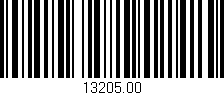 Código de barras (EAN, GTIN, SKU, ISBN): '13205.00'