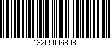 Código de barras (EAN, GTIN, SKU, ISBN): '13205096808'