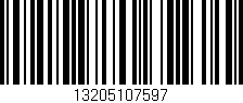 Código de barras (EAN, GTIN, SKU, ISBN): '13205107597'