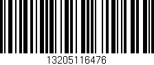 Código de barras (EAN, GTIN, SKU, ISBN): '13205116476'