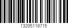 Código de barras (EAN, GTIN, SKU, ISBN): '13205118715'