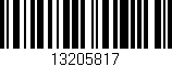 Código de barras (EAN, GTIN, SKU, ISBN): '13205817'