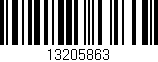 Código de barras (EAN, GTIN, SKU, ISBN): '13205863'