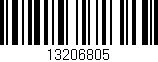 Código de barras (EAN, GTIN, SKU, ISBN): '13206805'