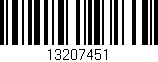 Código de barras (EAN, GTIN, SKU, ISBN): '13207451'
