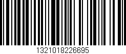 Código de barras (EAN, GTIN, SKU, ISBN): '1321018226695'