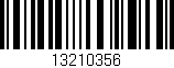 Código de barras (EAN, GTIN, SKU, ISBN): '13210356'