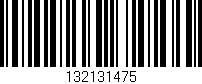 Código de barras (EAN, GTIN, SKU, ISBN): '132131475'