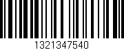 Código de barras (EAN, GTIN, SKU, ISBN): '1321347540'